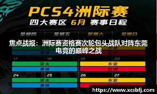 焦点战报：洲际赛资格赛次轮包头战队对阵东莞电竞的巅峰之战